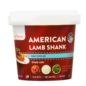 American Lamb Shank with Chicken Masala Spice Mix
