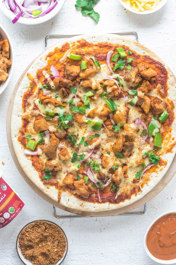 Chicken Tikka Pizza with Chicken Tikka Masala Spice Mix 2